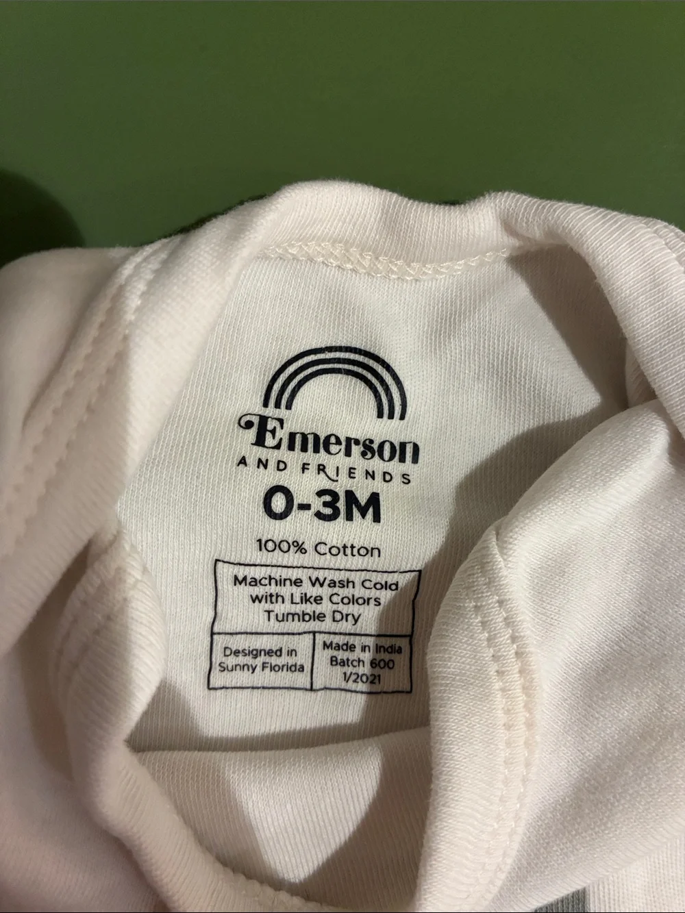 Cream Long-Sleeve Baby One-Piece Bodysuit — Best Gift Ever
